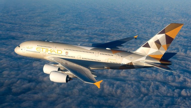 Etihad Airways A380 Airplane