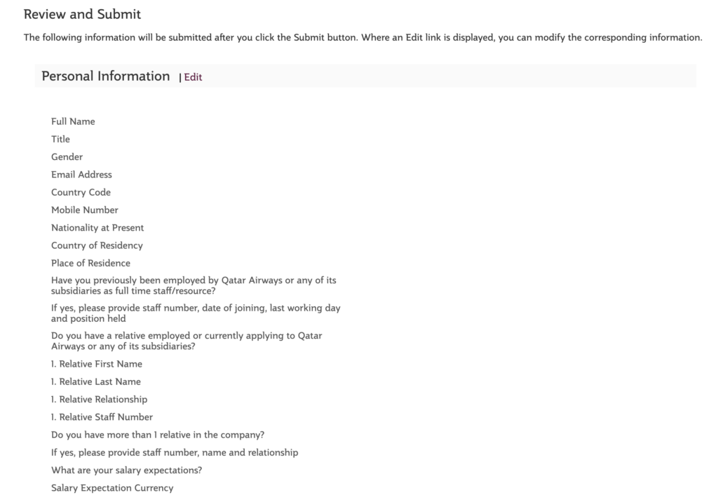 Qatar Airways Career