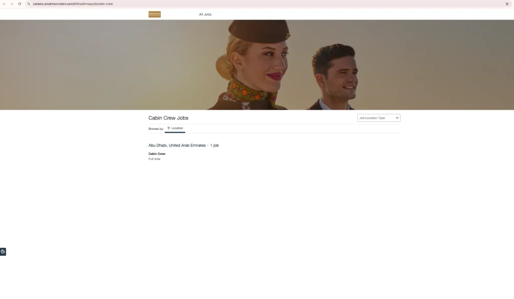 Etihad cabin crew career