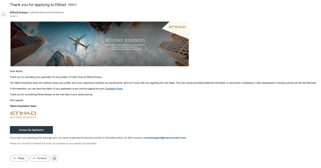 Etihad cabin crew career
